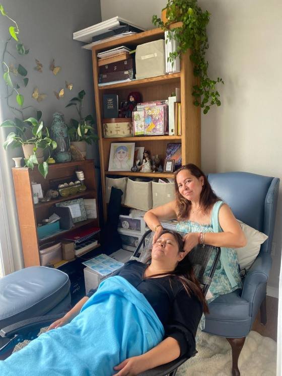 Alma facilitando una sesión de Barras de Access en su espacio de trabajo